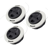 Carburionix 3-pack C26-2 trimmer head front view with dual-line design