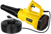 Cardmap leaf blower with extra-long 82 ft cord for extended reach