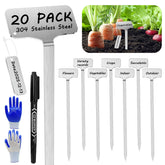 CareForge 304 stainless steel plant markers offer durable outdoor identification for gardens