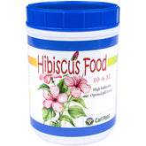 Carl Pool Hibiscus Plant Food granular 10-4-12 bag supporting vibrant hibiscus growth.