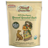 CARNA4 Flora4 bottle shows sprouted seeds for gentle gut balance in dogs and cats