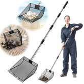 CAROD 2-in-1 chicken poop scooper and rake for easy coop cleanup