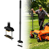 CAROD mower mount assist handle compatible with front frame bar for easy mounting.