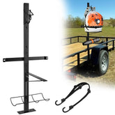 CAROD upgraded backpack blower rack mounted on trailer for secure transport