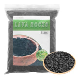 CARURBODY lava rocks bottom layer for drainage in pots.