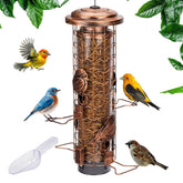 Casadia Nest squirrel-proof feeder front view with weight-activated shield