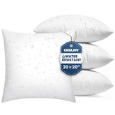 CASAJOY outdoor pillow inserts with waterproof capability for patios and decks.