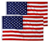 CASTDREAM US flag 3x5 on outdoor pole with vibrant, fade-resistant colors outdoors.