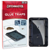 Catchmaster 20-pack glue traps pack shot for quick pest control at home