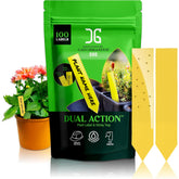 Catchmaster Dual Action plant labels with 100-pack for marking plants and monitoring pests
