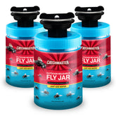 Catchmaster Fly Jar outdoor setup for quick pest control