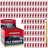 Catchmaster Fly Ribbon 96-pack hanging strips for indoor and outdoor fly control.