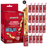 Catchmaster Fly Ribbon ready-to-use adhesive trap for quick indoor and outdoor fly control.