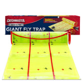 Catchmaster Giant Fly Glue Trap 30-foot roll in use outdoors captures flying insects.