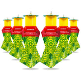 Catchmaster Japanese Beetle Trap outdoor 6-pack with lid protects plants.