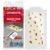 Catchmaster roach trap glue board 6-pack ready-to-use setup for quick pest interception