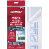 Catchmaster window fly traps 12-pack ready for discreet indoor pest control.