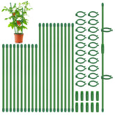 Catephe plant stakes kit showing 12 and 16 inch options for adjustable support