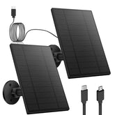 Catgod 5W solar panel for security cameras provides steady outdoor power.