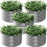 CATMANOR 2x2ft round raised bed ready for quick, tool-free assembly