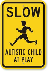 CCPARTON metal sign front view shows durable aluminum and bold messaging for safety cues