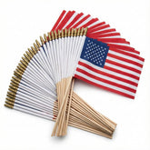 C CRYSTAL LEMON mini flag 4x6 on a stick for classrooms and parades