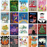 CDLong spring design flag; double-sided yard decor for year-round color.