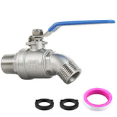 CEAESO 304 stainless steel hose bib with full-flow design for quick, efficient watering.