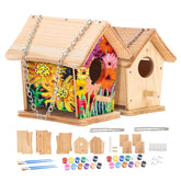 CEDAR ALPHA 2pc birdhouse kit assembly shows easy DIY start for beginners