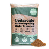 Cedarcide Original Cedar Granules cover yard area to deter insects naturally.