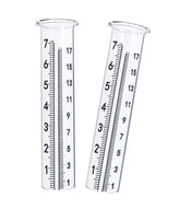 Cedmon rain gauge tube lip front view shows stable mounting in wind and rain