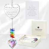 Ceegook K9 suncatcher front view highlighting clear crystal and elegant design