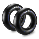 Cenipar heavy-duty inner tube 16x650-8, front view, built for rugged carts.