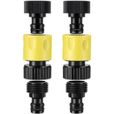 Ceoighe garden hose quick connector attached to a pressure washer for a fast, secure hookup