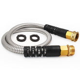 Cesun short garden hose 3ft with brass connectors for quick RV hookups
