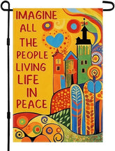 CHAONENG Imagine flag front view adds vibrant outdoor decor appeal.