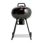 Char-Griller CG30040725 22-inch kettle lid closeup highlighting heat retention for even cooking