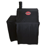 Char-Griller Wrangler grill cover on front view protects against sun and rain