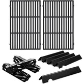 Charbrofire Genesis II grates closeup shows durable enamel coating for even heat