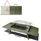 Charmline portable charcoal grill folded compact for travel and storage