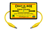 Chat-R-Box PRO valve locator setup demonstrates quick wiring for fast valve localization.