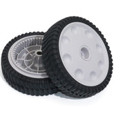 CheeMuii 8 inch front drive wheel close-up showing durable construction for longevity.