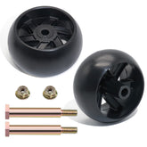 CheeMuii deck gauge wheels kit 2-pack ready for installation on a mower