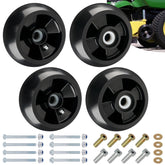 CheeMuii deck wheel kit contents with bushings and grease zerk for quick replacement.