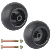 CheeMuii 5-inch deck wheels side view, durable replacement for smooth mowing