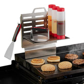 Chef Master adjustable bbq griddle shelf outdoors organizer keeps tools within reach