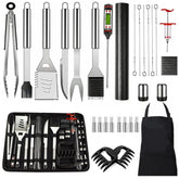 Chi Shang 30-piece grill kit with storage bag for organized outdoor cooking.