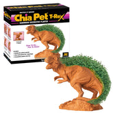 Chia Pet T-Rex planter with seeds, a playful desk decor accessory