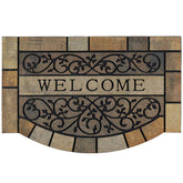 CHICHIC front door mat with vine design traps dirt and moisture