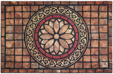 CHICHIC rectangle entrance door mat 24x36 inches with heavy-duty non-slip backing.